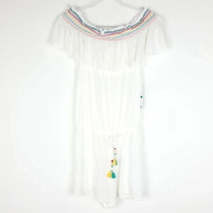 Isabella Rose Beach Cover Romper NWT L